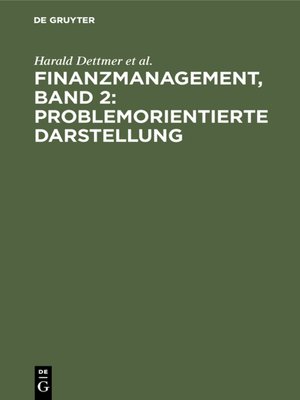 cover image of Finanzmanagement, Band 2